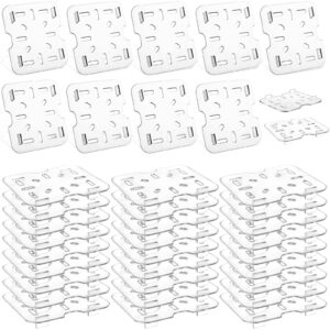 coscosx 36 pcs plastic drain shelf for 1/6 size food pan clear plastic grate acrylic food drain trays plastic drain pan clear drain tray for food fruit vegetables sink teapot dish kitchen restaurant