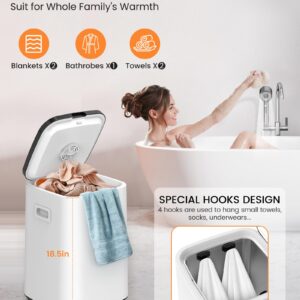 MEKO Towel Warmers for Bathroom, 23L Luxury Hot Towel Heater, Blanket Warmer Bucket, LED Display, Up to 24 Hours Delay, 3 Heating Modes and Child Lock for Oversize Bathrobes PJ's and More