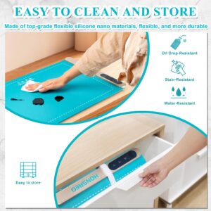 HONSREO Electric Warming Tray, Silicone Heating Mat with 6 Temperature Modes and 6 Timer Settings Auto Shut-Off, Portable Foldable Roll Up Food Warmer Pad for Parties Gatherings, Home Everyday Use