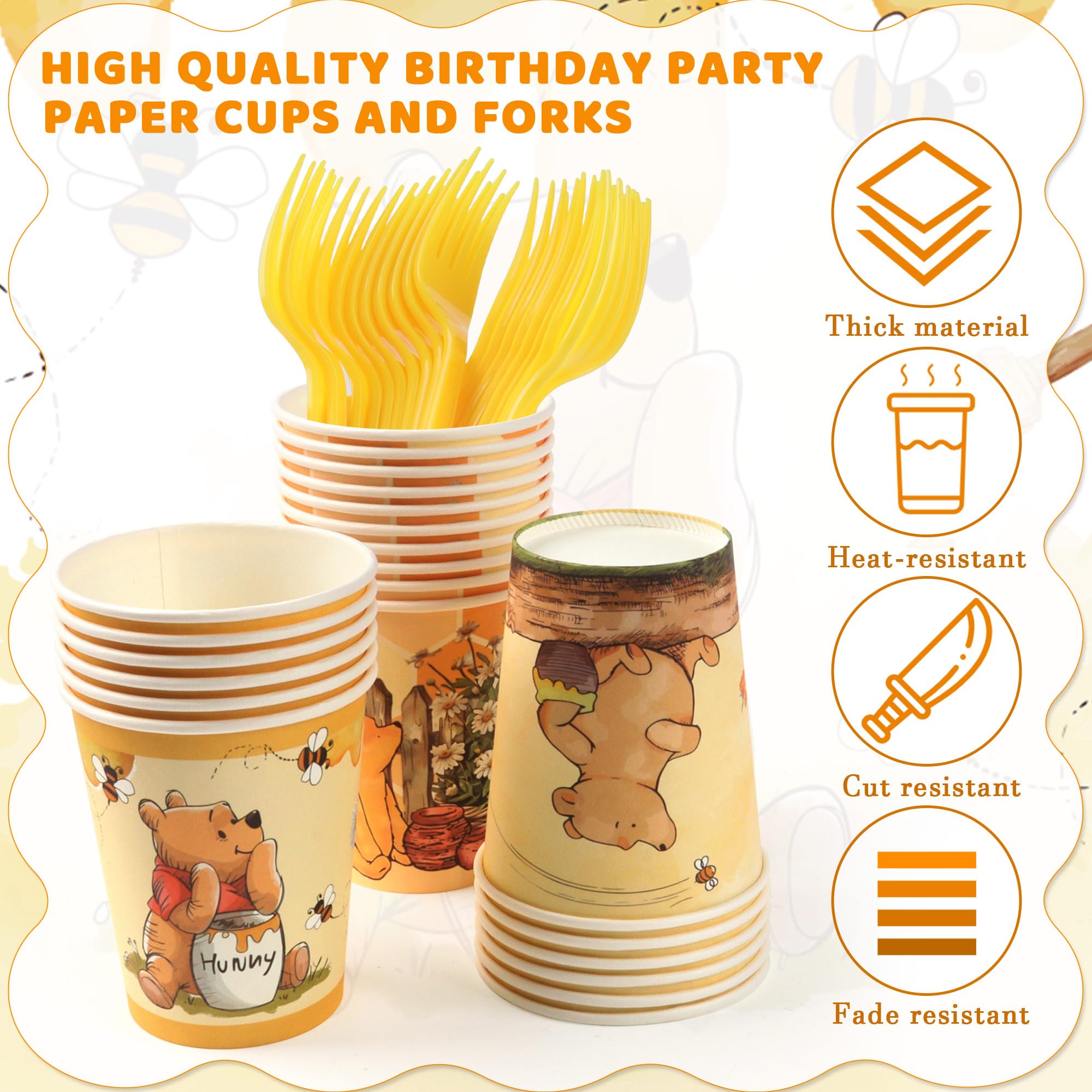 Cartoon Style Baby Shower Decorations,150 Pcs Animated Birthday Party Supplies.Including 9″ and 7″ Party Paper Plates,Cups,Napkins and Forks for 30 Guests. Perfect for Boys,Girls and Kids Party Favors