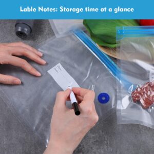 60 Pack Sous Vide Bags Vacuum Sealer Bag for Food, 4 Sizes Reusable Food Bags Vacuum Zipper Storage Bags with Air Valve Double Layers Food Storage