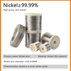 TIHONORI Ni99.99% High Purity Nickel Wire, Research Grade N4N6 Nickel Metal Wire for Scientific Inquiry,0.55mm*1000mm