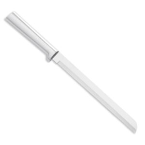 rada bread knife, 8" stainless steel blade with aluminum handle