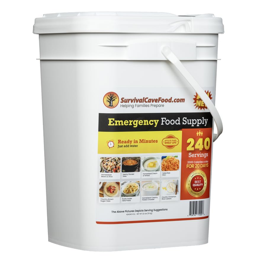 Ultimate 240-Serving Emergency Meal Kit | 25-Year Shelf Life | Made in USA