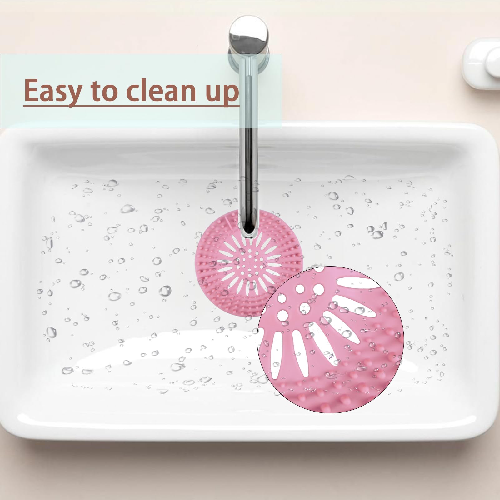 6 Psc Hair Catcher Shower Drain Hair Catcher Rubber Stopper Shower Drain Covers for Bathroom