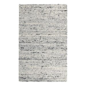 kosas home loomis 24 x 36 heathered wool area rug in ivory/gray