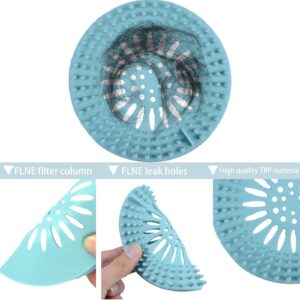 6 Psc Hair Catcher Shower Drain Hair Catcher Rubber Stopper Shower Drain Covers for Bathroom