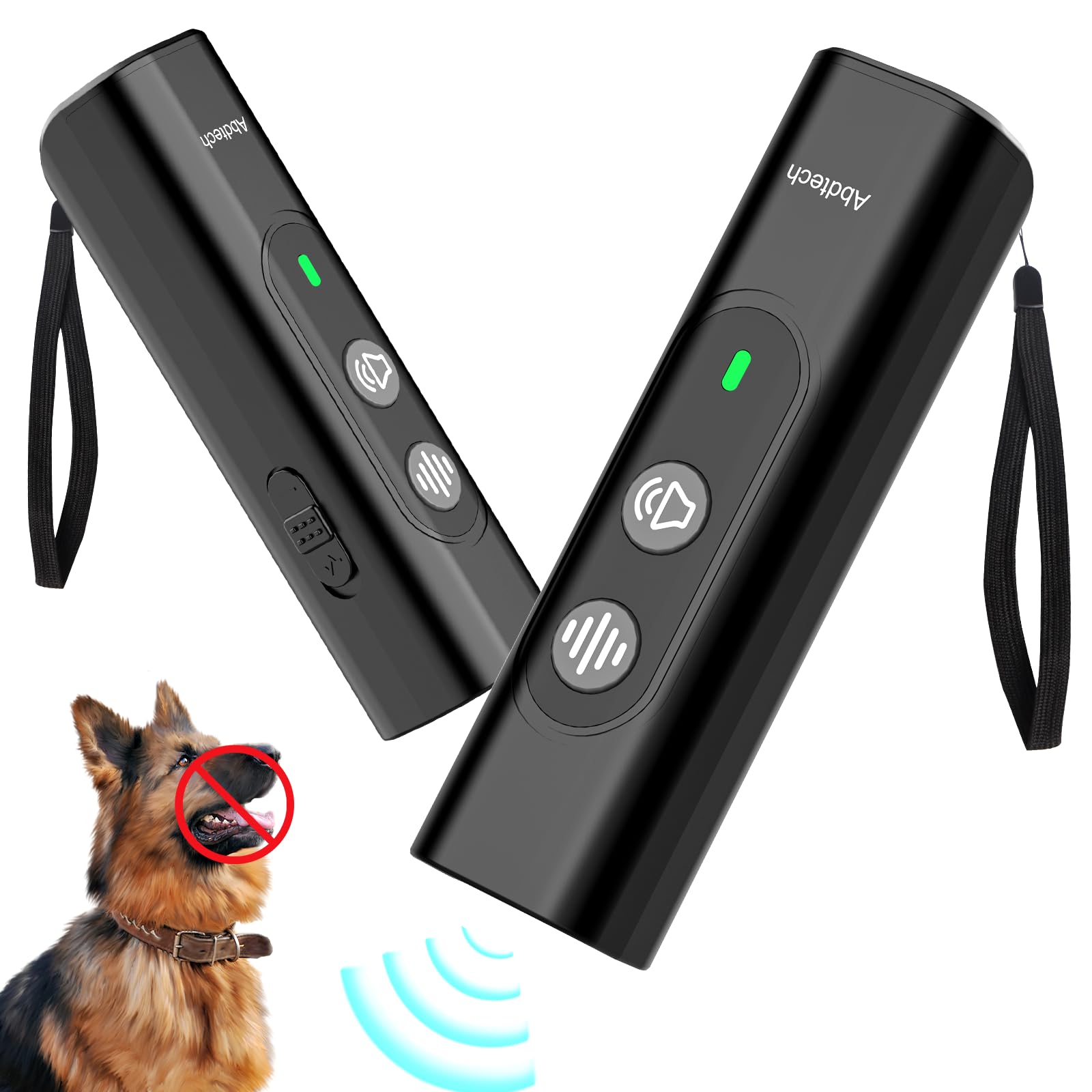 Abdtech Anti Barking Device for Dogs - Dog Bark Deterrent Devices for Stopping Bad Dog Behavior - Ultrasonic Dog Bark Deterrent, Refuse to Shout and Slap - Best Anti Barking Device Rechargeable