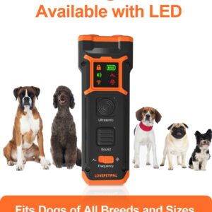 2024 Dog Training Bark Deterrent Device, Anti-Barking Device with HD Display and LED Flashlight for Dogs, Stop Bad Behavior Without Yelling or Swatting, Ultrasonic Stopper Alternative to Shock Collars