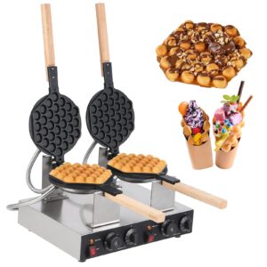 bubble waffle maker 2800w electric bubble waffle maker machine non-stick egg waffle maker bubble waffle baker for home and commercial use