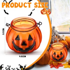 Conelist 2 Pcs Soy Wax Candles Pumpkin Spice Candle 9oz Pumpkin Shaped Candles Halloween Candles Fall Farmhouse Candle Scented Candles for Home Decoration Halloween Party