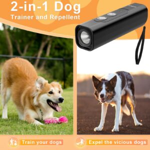 Abdtech Anti Barking Device for Dogs - Dog Bark Deterrent Devices for Stopping Bad Dog Behavior - Ultrasonic Dog Bark Deterrent, Refuse to Shout and Slap - Best Anti Barking Device Rechargeable