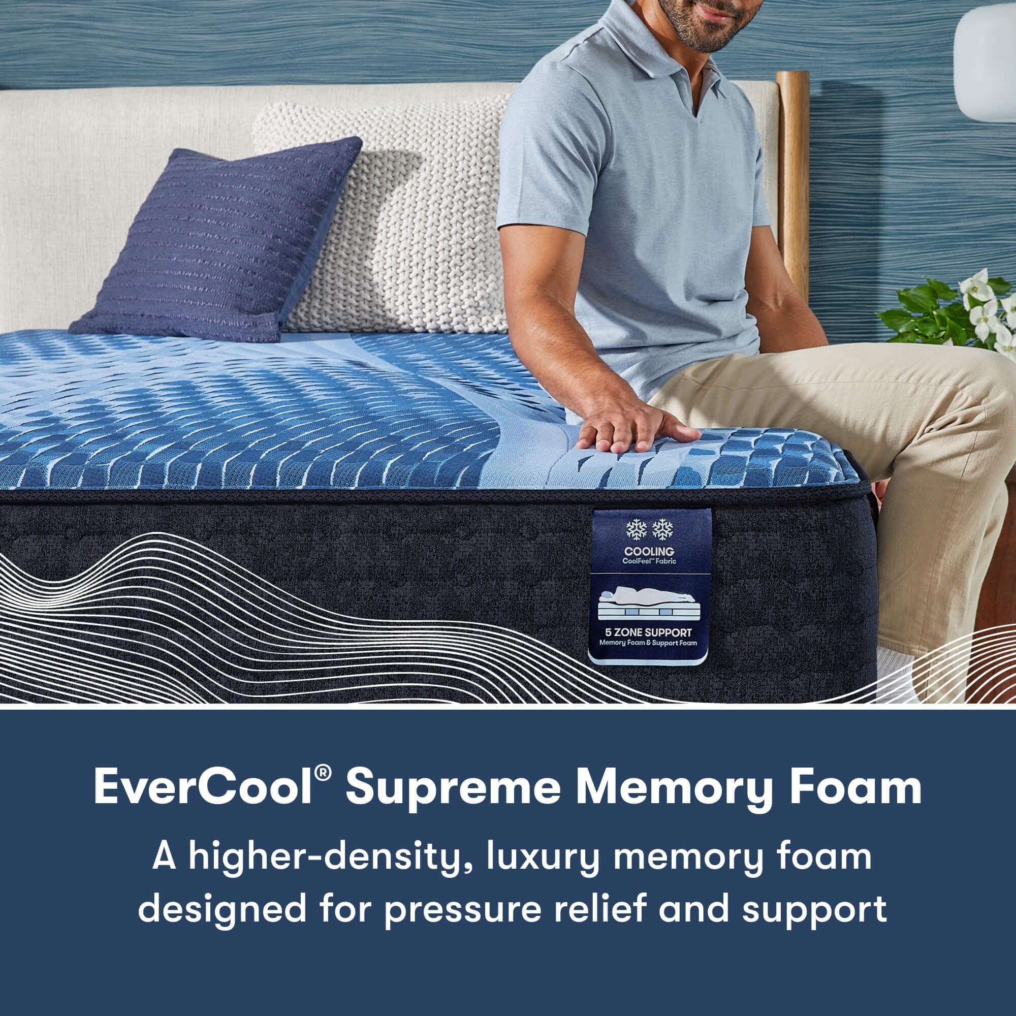 Serta iComfort - Aspire 14" Plush Twin XL Memory Foam Mattress - Pressure-Relieving, Cooling, and Supportive for a Restorative Sleep - 100 Night Trial, CertiPUR-US Certified