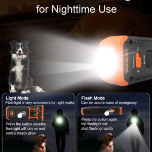 2024 Dog Training Bark Deterrent Device, Anti-Barking Device with HD Display and LED Flashlight for Dogs, Stop Bad Behavior Without Yelling or Swatting, Ultrasonic Stopper Alternative to Shock Collars