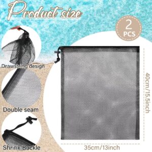 Yaure Joy 2 Pcs Scalloping Bags Diving Bag with 1 Pcs Scalloping Shucking Knife 13 x 15.5 Inch Nylon Mesh Bags for Snorkeling