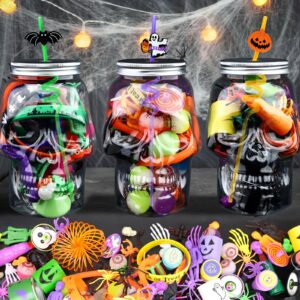 200pcs halloween party favors, bulk halloween toys for halloween treats non candy classroom prizes goodie bag stuffers pinata filler, halloween gifts for kids prizes party supplies,treasure box toys