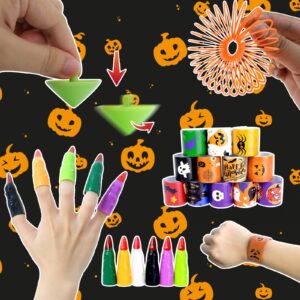 200Pcs Halloween Party Favors, Bulk Halloween Toys for Halloween Treats Non Candy Classroom Prizes Goodie Bag Stuffers Pinata Filler, Halloween Gifts for Kids Prizes Party Supplies,Treasure Box Toys