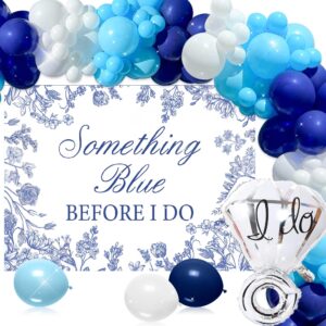 jevenis something blue before i do backrdrop for women something blue bridal shower decoration banner blue bridal shower bachelorette engagement wedding party