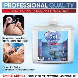 Goppli 5L Conductive Cooling Gel for Ultrasonic Cavitation, IPL & Body Sculpting - Hypoallergenic, Residue-Free, Long-Lasting - Esthetician-Approved - Includes (250mL) Refillable Bottle, Made in USA