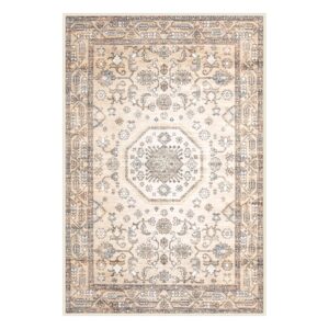 Entryway Rug 2x3 Washable Rug: Boho Small Throw Rug Ultra Thin Indoor Non-Slip Stain Resistance Front Door Mat for Entrance Kitchen Bedroom Home Office (Beige, 2'x3')