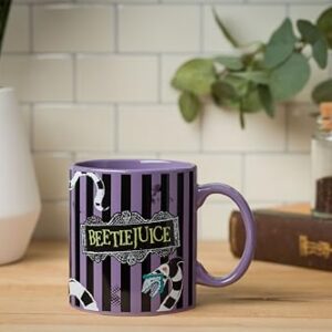 Silver Buffalo Beetlejuice Ceramic Mug Featuring Sandworm, 20 Ounces