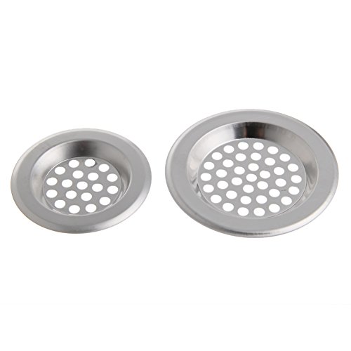 KAKASEA Stainless Steel Sink Strainer Kitchen Bath Hair Catcher Trap Drain Filter, Silver