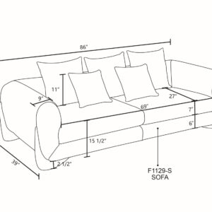 GEBADOL 86" Modern Living Room Furniture, White Sherpa Couch, 3 Seater Lambswool Sofa for Living Room/Apartment/Office