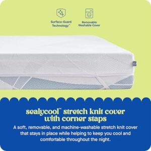 Sealy Dreamlife 2” Gel Memory Foam Mattress Topper with Cooling Cover, Queen