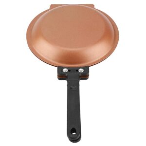 Pancake Maker, Dishwasher Safe Specialty Anthracite Nonstick Copper Double Pan Omelette Pan Flip Pan for Home Kitchen Double sided frying pan