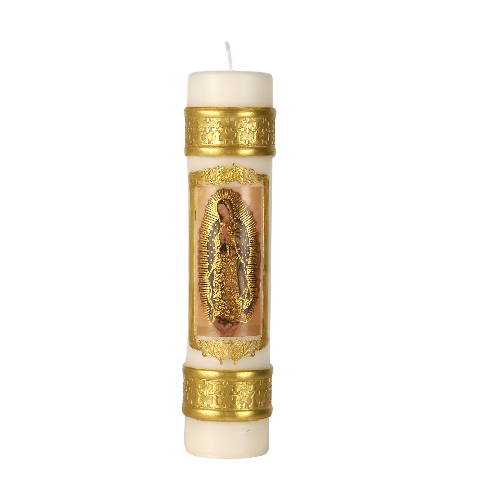 Religious Candles Catholic,Virgen De Guadalupe Prayer Candles for Church Baptism First Communion Wedding Mexican Gift,Cirios Religiosos Catolicos,Vela De Bautizo,Cirio Pascual Catolico 2024