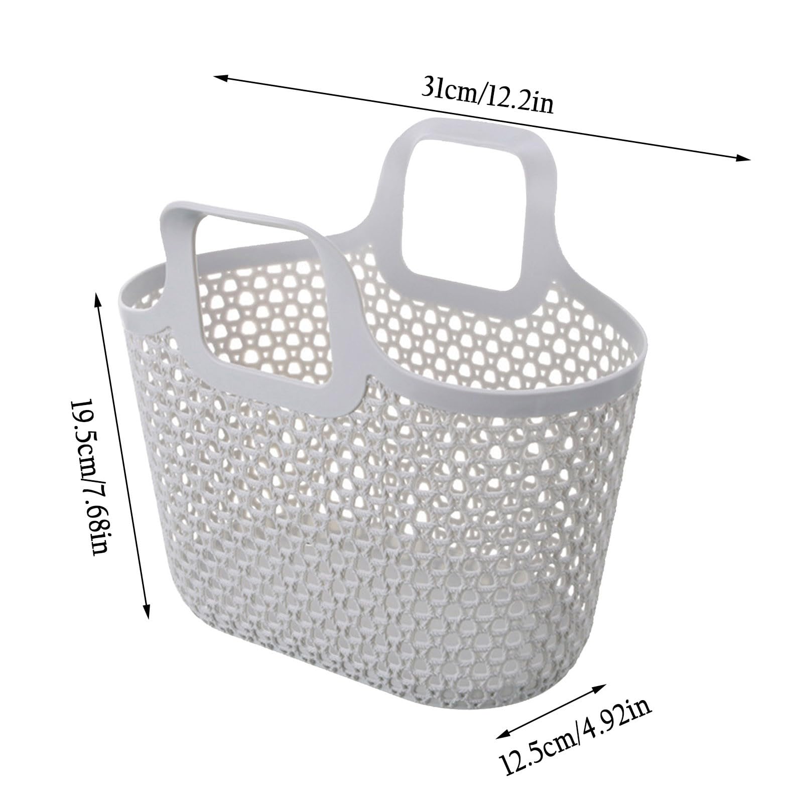 sgmedila Portable Shower Caddy Tote, Plastic Storage Basket Organizerwith Handle Box Organizer Bin Bathroom Torage College Dorm Boxes for Bathroom, College Dorm, Pantry, Kitchen (1)