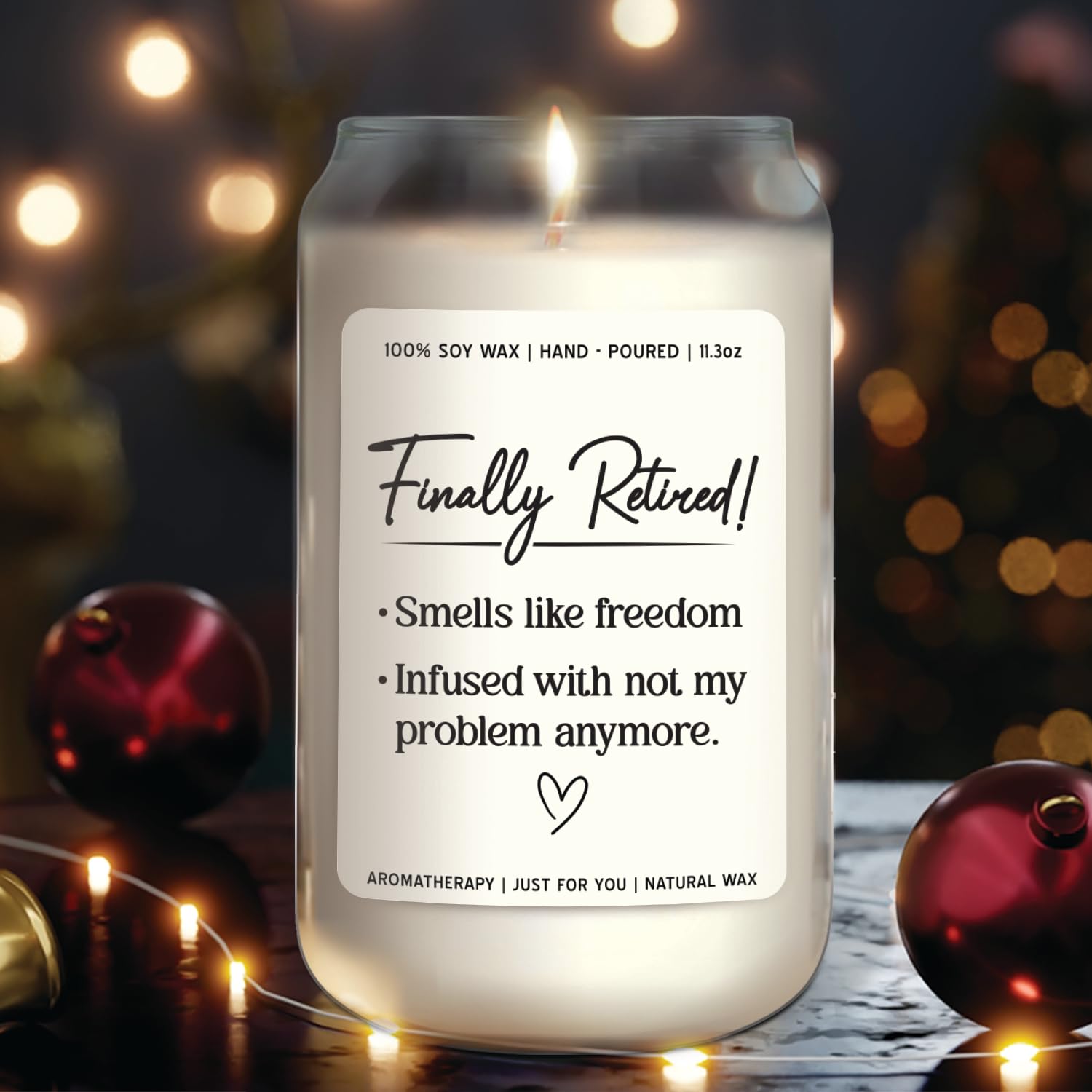 NewEleven Retirement Gift for Woman - Cool Retirement Gifts - Best Gifts for Retirement 2024, Retirement Decorations, Farewell Goodbye Gifts for Coworkers, Friends - Scented Candle