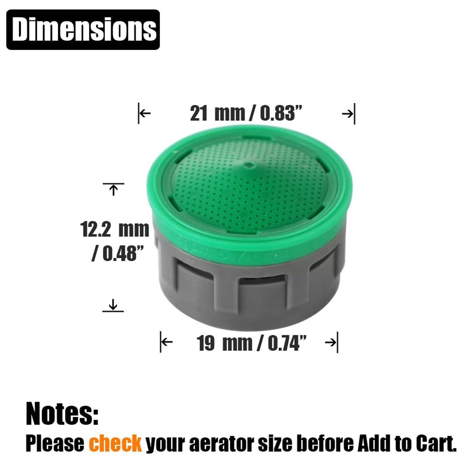 Faucet Aerator Faucet Flow Restrictor Insert Replacement Parts Insert Sink Aerator for Bathroom