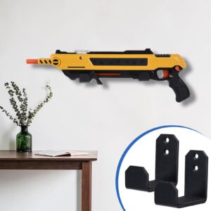 Bug & Insect Salt Gun Wall Mount, Horizontal Metal Racks, Custom Made to Fit Bug Salt Gun 2.0, 2.5, and 3.0, Installation Kit Included, Pack of 2, Salt Gun Sold Separately