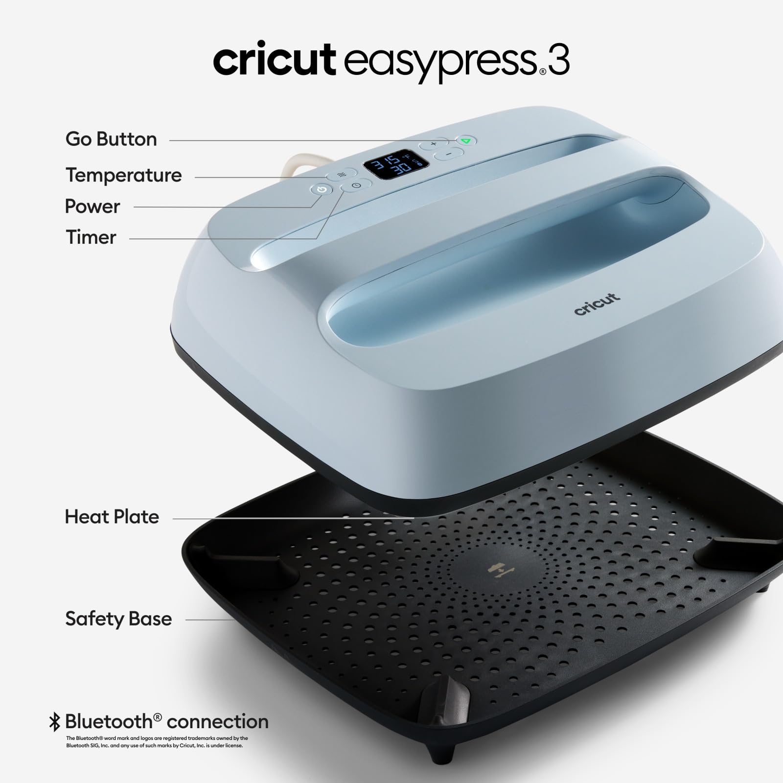 Cricut EasyPress 3 Heat Press Machine (12 "x 10") with Heat Press Mat (16" x 20")