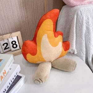 NatureMan 12 in Funny Campfire Plush Toys,Soft Simulation Bonfire Stuffed Plushies Doll Fake Fire Firewood Plush Pillow, for Outdoor Camping Room Decor Kids Gifts