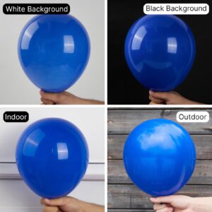 PartyWoo Royal Blue Balloons 100 pcs 12 Inch Blue Balloons Dark Blue Balloons for Birthday Graduation Baby Shower Baseball Independence Day Memorial Day Anniversary Blue Party Decorations Blue-Y59