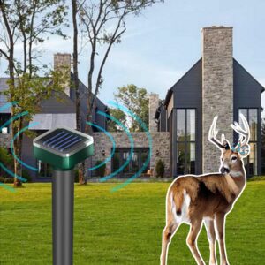 DARUCOT Solar Deer Repellent 8 Pack, Deer Deterrent for Trees, Deer Repellent Devices, Deer Repellent Outdoor for Plants, Deer Repellent for Yard Powerful