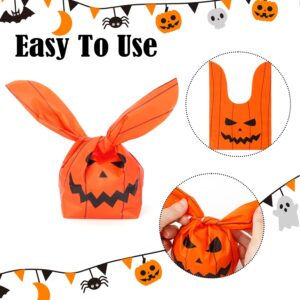 Halloween Treat Bags, Halloween Candy Bags, Halloween Trick or Treating Bags, 60PCS Small Plastic Halloween Cookies Gifts Snack Goodie Bags for Trick or Treat, Halloween Party Decoration Supplies