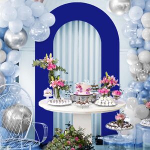 Babenest 7.2Ft Spandex Open Arch Backdrop Cover, Fitted Double-Sided U-Shaped Wedding Arch Cover, Round Top Chiara Stand Cover for Ceremony Baby Shower Birthday Party Decoration (Royal Blue)