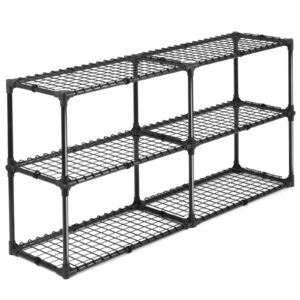 frithjill multi-functional metal storage shelf, versatile storage rack for hallway, kitchen, office, black