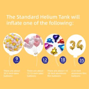 Amaz Gas Helium Tank 7L, Party Supplies, with 50ml Balloon Treatment Liquid, Ideal for Birthday, Christmas, Thanksgiving, Anniversary, New Year, Weddings - Pink(1 Box)