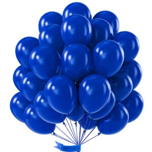 partywoo royal blue balloons 100 pcs 12 inch blue balloons dark blue balloons for birthday graduation baby shower baseball independence day memorial day anniversary blue party decorations blue-y59