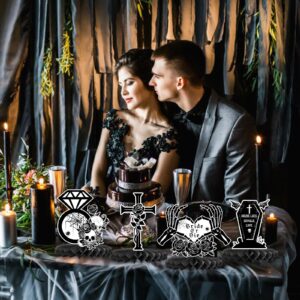 Bride or Die Bachelorette Party Decorations, Bride or Die Party Honeycomb Centerpieces Till Death Do Us Party Bachelorette Party Decorations, Gothic Bridal Shower Wedding Engagement Party Supplies