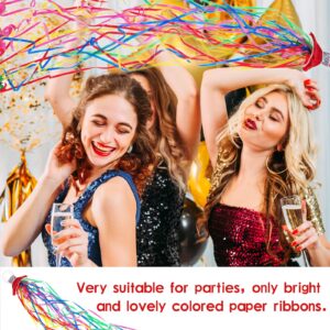 20 Pcs Throw Streamers Colorful Hand Held Streamer No Mess Confetti with Yarn Bag Crackers Party Wedding Engagement Graduation Party Favors Shows Supplies（Random Color）(20)