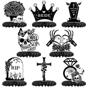 bride or die bachelorette party decorations, bride or die party honeycomb centerpieces till death do us party bachelorette party decorations, gothic bridal shower wedding engagement party supplies