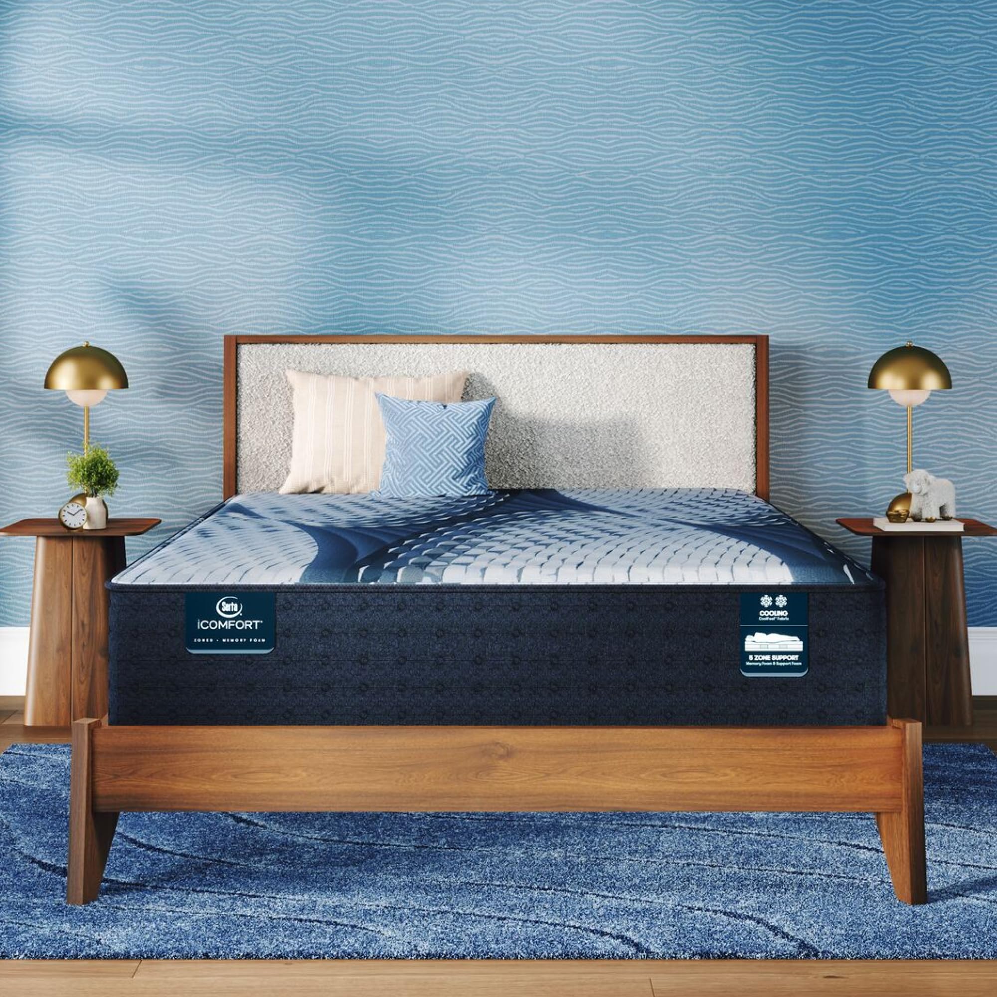 Serta iComfort - Iona 13" Plush California King Memory Foam Mattress - Pressure-Relieving, Cooling, and Supportive for a Restorative Sleep - 100 Night Trial, CertiPUR-US Certified