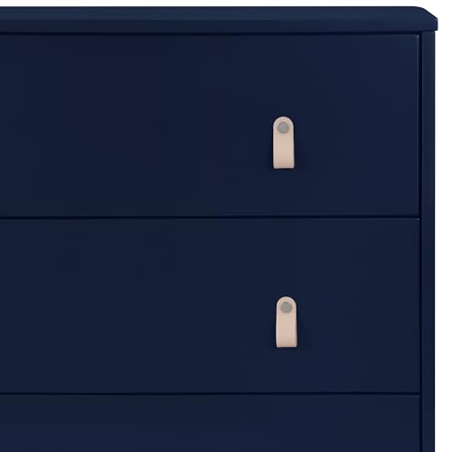 Delta Children babyGap Legacy 3 Drawer Dresser with Leather Pulls and Interlocking Drawers, Navy/Natural