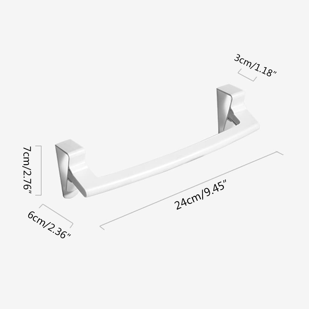 KAKASEA Towel Rack Over Door Towel Hanging Holder ABS Bathroom Kitchen Cabinet Towel Rag Rack Shelf Hanger for Cupboard Door