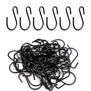 60 pcs small s hooks for hanging, 1 inch s shaped hooks, ornament hooks, s hangers hooks, s hanging hooks, wire hooks, metal s hooks for hanging plants, jewelry keychain